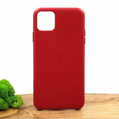 Шкіряний чохол Molan Leather Case для iPhone 11 Pro max Red(зас.тов.)