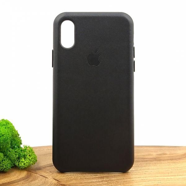 Шкіряний чохол Molan Leather Case для iPhone iPhone XS Black(зас.тов.)
