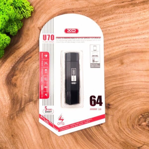 Двостороння флешка USB + Micro USB Lenyes 8GB(зас.тов.)