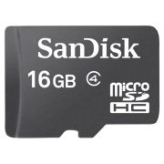 Картка пам'яті microSD SanDisk 16 Gb 10 Class(зас.тов.)