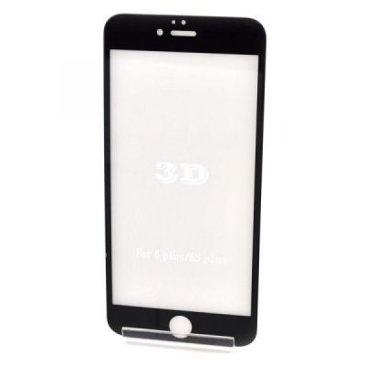 Захисне скло 3D Glass Rock iPhone 6G+ Black  Перед