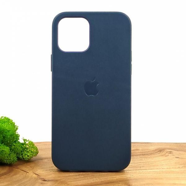 Шкіряний чохол Molan Leather Case для iPhone 12 Pro Blue(зас.тов.)