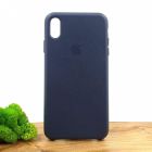 Шкіряний чохол Molan Leather Case для iPhone XS Max Blue(зас.тов.)