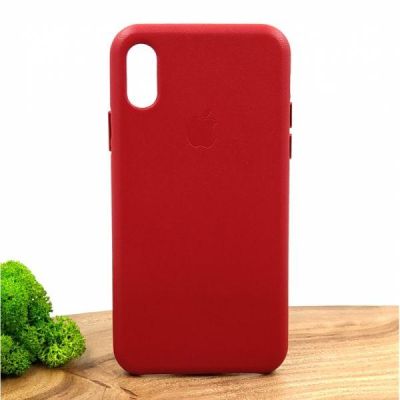 Шкіряний чохол Molan Leather Case для iPhone XS Red(зас.тов.)