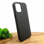 Шкіряний чохол Molan Leather Case для iPhone 12 Pro Max Black(зас.тов.)