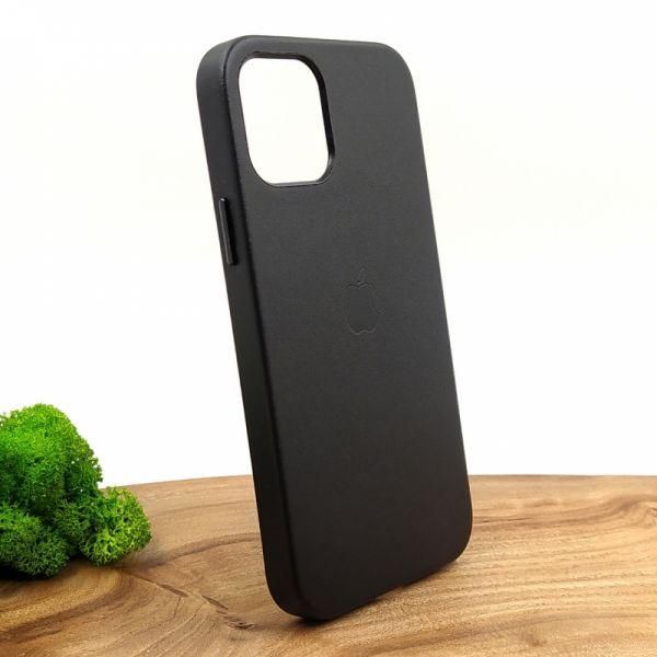 Шкіряний чохол Molan Leather Case для iPhone 12 Pro Black(зас.тов.)