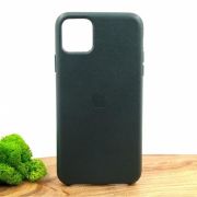 Шкіряний чохол Molan Leather Case для iPhone 11 Pro max Pine green(зас.тов.)