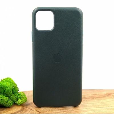 Шкіряний чохол Molan Leather Case для iPhone 11 Pro max Pine green(зас.тов.)