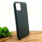 Шкіряний чохол Molan Leather Case для iPhone 11 Pro max Pine green(зас.тов.)