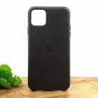 Шкіряний чохол Molan Leather Case для iPhone 11 Pro max Black(зас.тов.)
