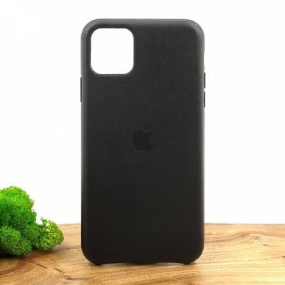Шкіряний чохол Molan Leather Case для iPhone 11 Pro max Black(зас.тов.)
