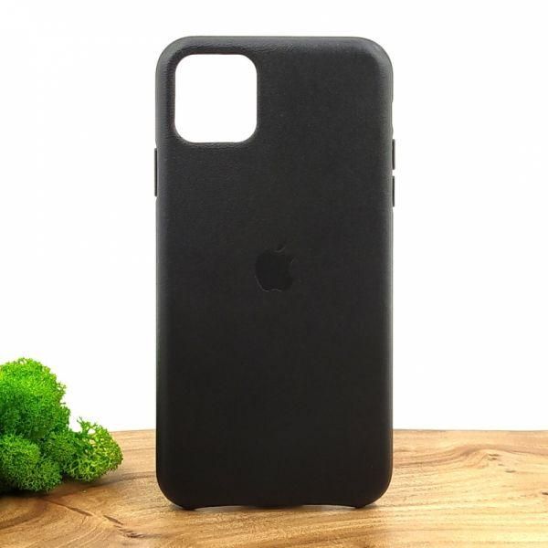 Шкіряний чохол Molan Leather Case для iPhone 11 Pro max Black(зас.тов.)