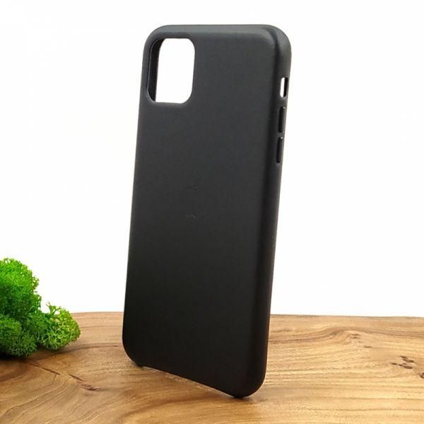 Шкіряний чохол Molan Leather Case для iPhone 11 Pro max Black(зас.тов.)