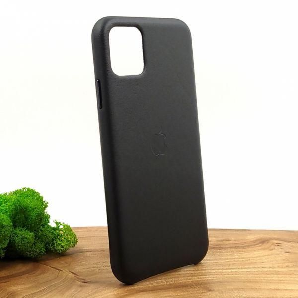 Шкіряний чохол Molan Leather Case для iPhone 11 Pro max Black(зас.тов.)