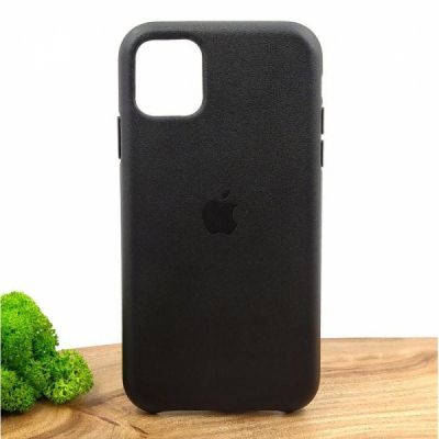 Шкіряний чохол Molan Leather Case для iPhone 11 Black(зас.тов.)