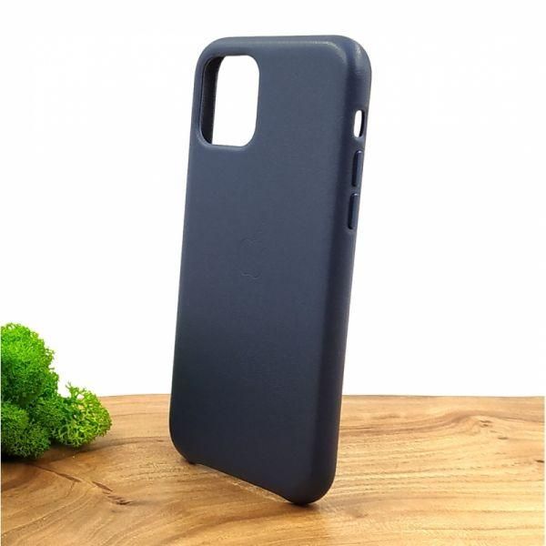 Шкіряний чохол Molan Leather Case для iPhone 11 Pro Blue(зас.тов.)