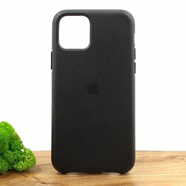 Шкіряний чохол Molan Leather Case для iPhone 11 Pro Black(зас.тов.)