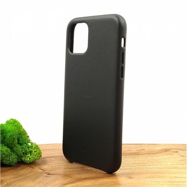 Шкіряний чохол Molan Leather Case для iPhone 11 Pro Black(зас.тов.)