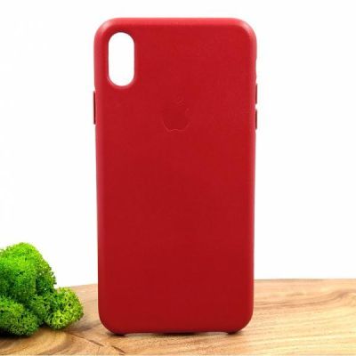 Шкіряний чохол Molan Leather Case для iPhone XS Max Red(зас.тов.)
