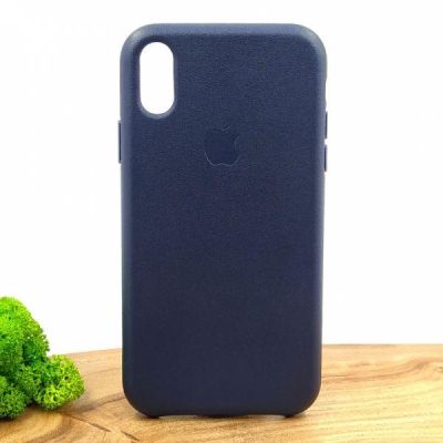 Шкіряний чохол Molan Leather Case для iPhone XR Blue(зас.тов.)