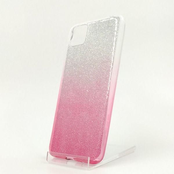 Силіконовий чохол із блискітками VAJA Huawei Y5P Pink(зас.тов.)