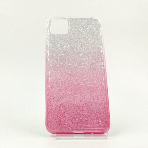 Силіконовий чохол із блискітками VAJA Huawei Y5P Pink(зас.тов.)