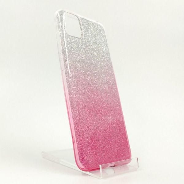 Силіконовий чохол із блискітками VAJA Huawei Y5P Pink(зас.тов.)