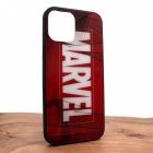 Скляний ударостійкий чохол з принтом Marvel для iPhone 12 Pro Max(зас.тов.)
