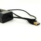 Хаб USB 2.0 з живленням/з вимикачами (4 порти)(зас.тов.)
