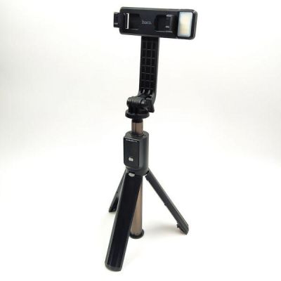Штатив-monopod HOCO  K15/K16 (LED/Sports Camera Set/Remote Control) Black