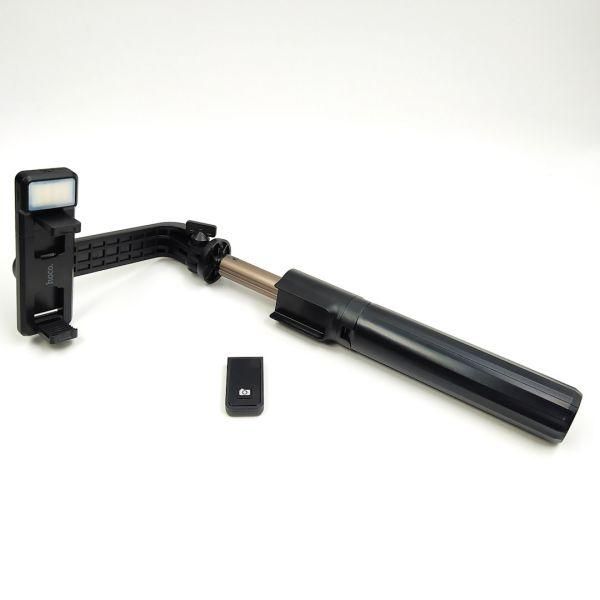 Штатив-monopod HOCO  K15/K16 (LED/Sports Camera Set/Remote Control) Black