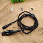 Кабель Moxom MX-CB37 з магнітним роз'ємом Type-C/MicroUSB/Lightning(зас.тов.)