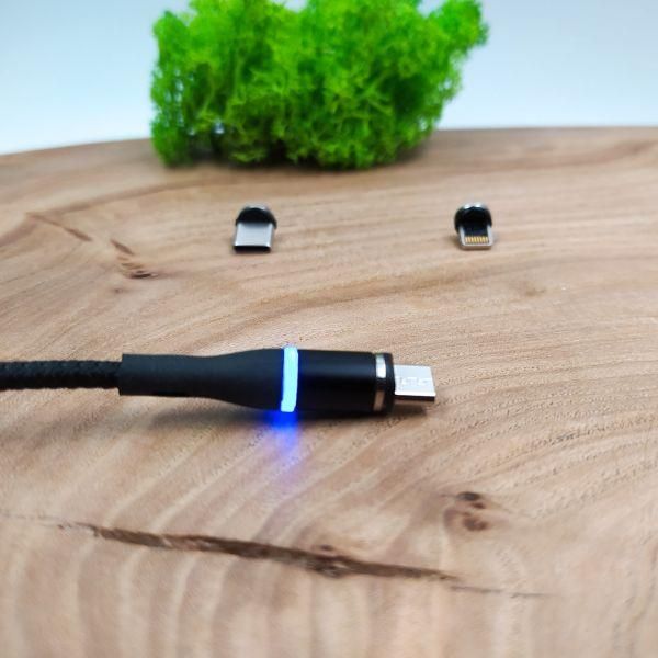 Кабель Moxom MX-CB37 з магнітним роз'ємом Type-C/MicroUSB/Lightning(зас.тов.)
