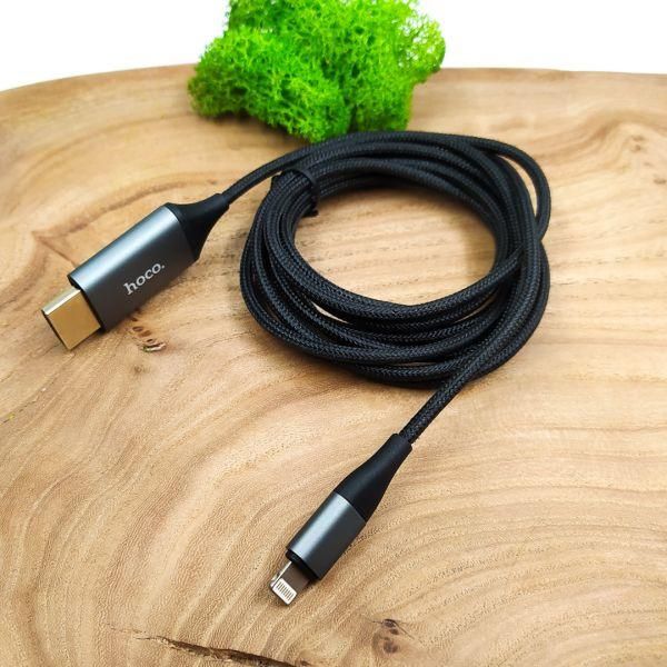 Кабель Hoco UA15 HDMI - Lightning  2m(зас.тов.)