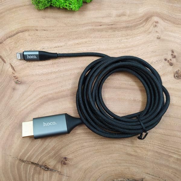 Кабель Hoco UA15 HDMI - Lightning  2m(зас.тов.)
