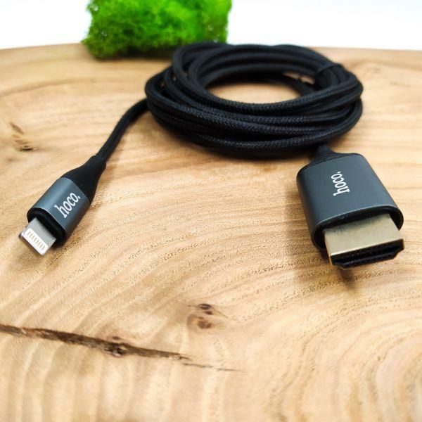 Кабель Hoco UA15 HDMI - Lightning  2m(зас.тов.)