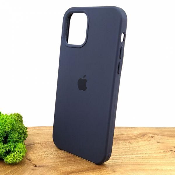 Чохол Silicone Case для iPhone 12/12 Pro Navy Storm