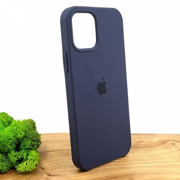 Чохол Silicone Case для iPhone 12/12 Pro Navy Storm