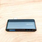 Хаб USAMS SJ462 Type-C (USB3.0/HDMI) Gray(зас.тов.)