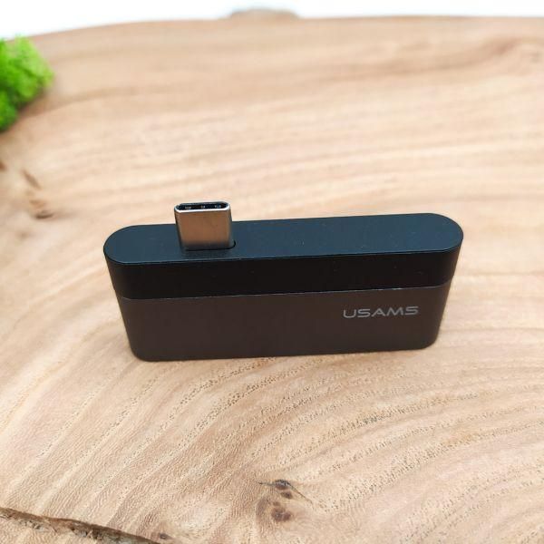 Хаб USAMS SJ462 Type-C (USB3.0/HDMI) Gray(зас.тов.)