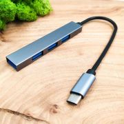 Type-C хаб Inkax DST03 4 USB 3.0  Black