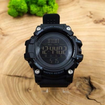 Чоловічий годинник Skmei 1384 з підсвіткою Black