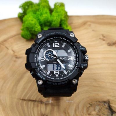 Чоловічий годинник Skmei 1283 Black водонепроникний
