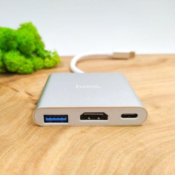 Адаптер з підтримкою 4K USB3.1 Type-C to HDMI/USB 3.0/USB Type-C