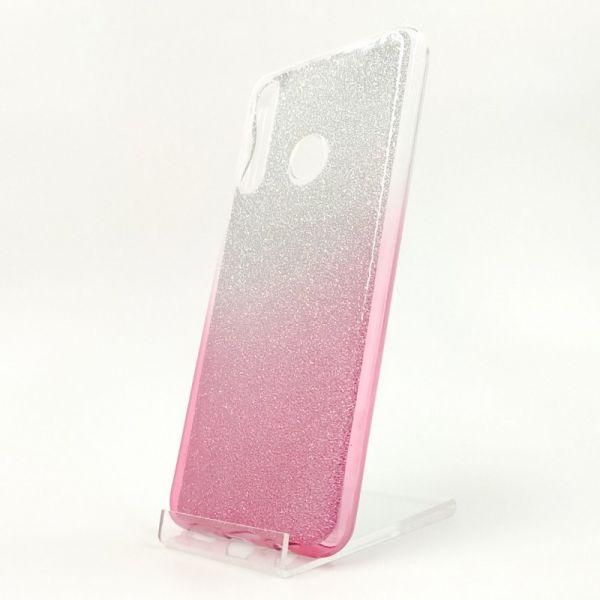 Силіконовий чохол із блискітками VAJA Huawei P40 Lite E Pink(зас.тов.)