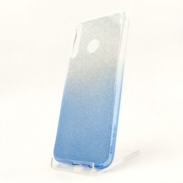 Силіконовий чохол із блискітками VAJA Huawei Y6P Blue(зас.тов.)