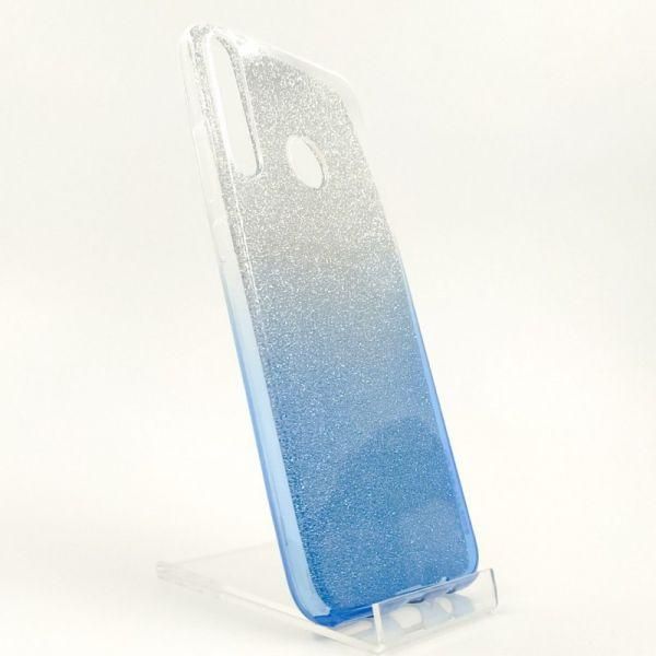 Силіконовий чохол із блискітками VAJA Huawei Y6P Blue(зас.тов.)