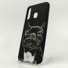 Люмінесцентний силіконовий світний Чохол LUXO Dog Samsung A10s Black(зас.тов.)