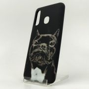 Люмінесцентний силіконовий світний Чохол LUXO Dog Samsung A10s Black(зас.тов.)