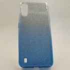 Силіконовий чохол із блискітками VAJA SAMSUNG A01 Blue(зас.тов.)